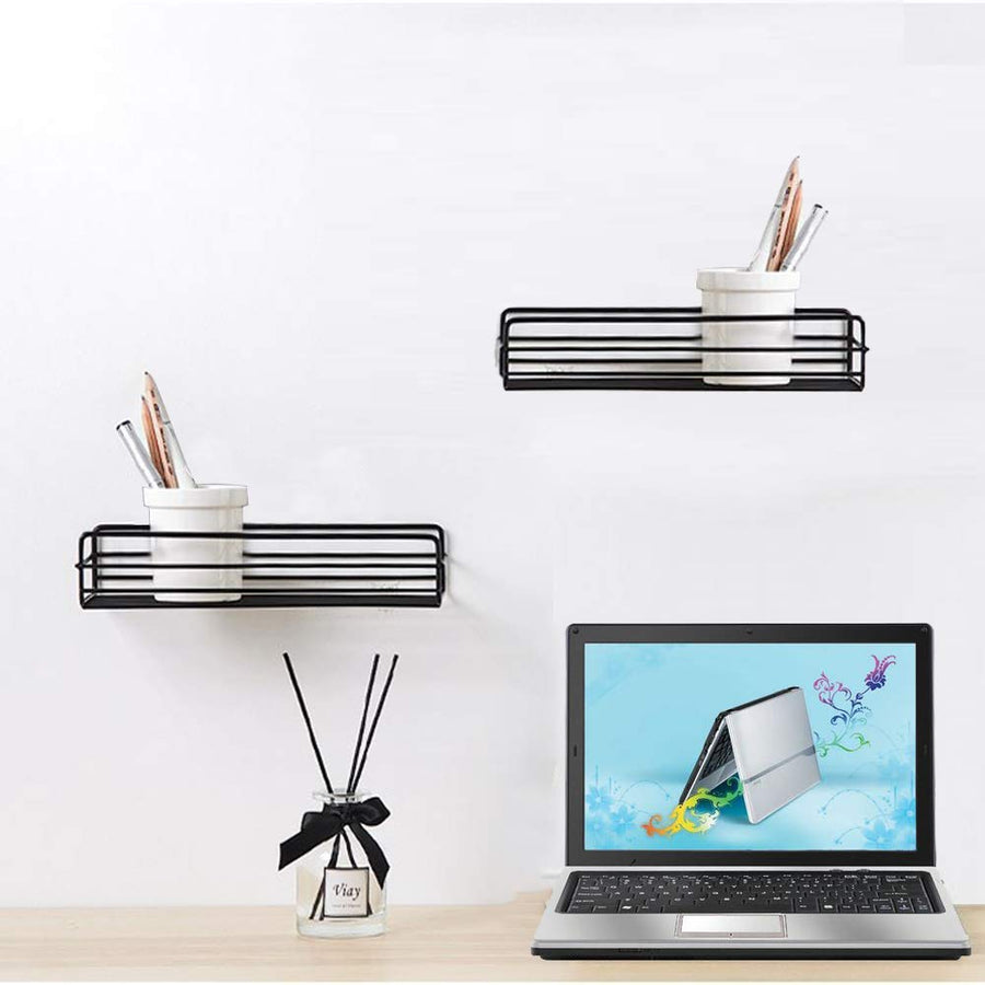 Wall Mounted Bathroom Shelf Bathroom Accessories Set for Home (Drilling Holes Required) Dime Store