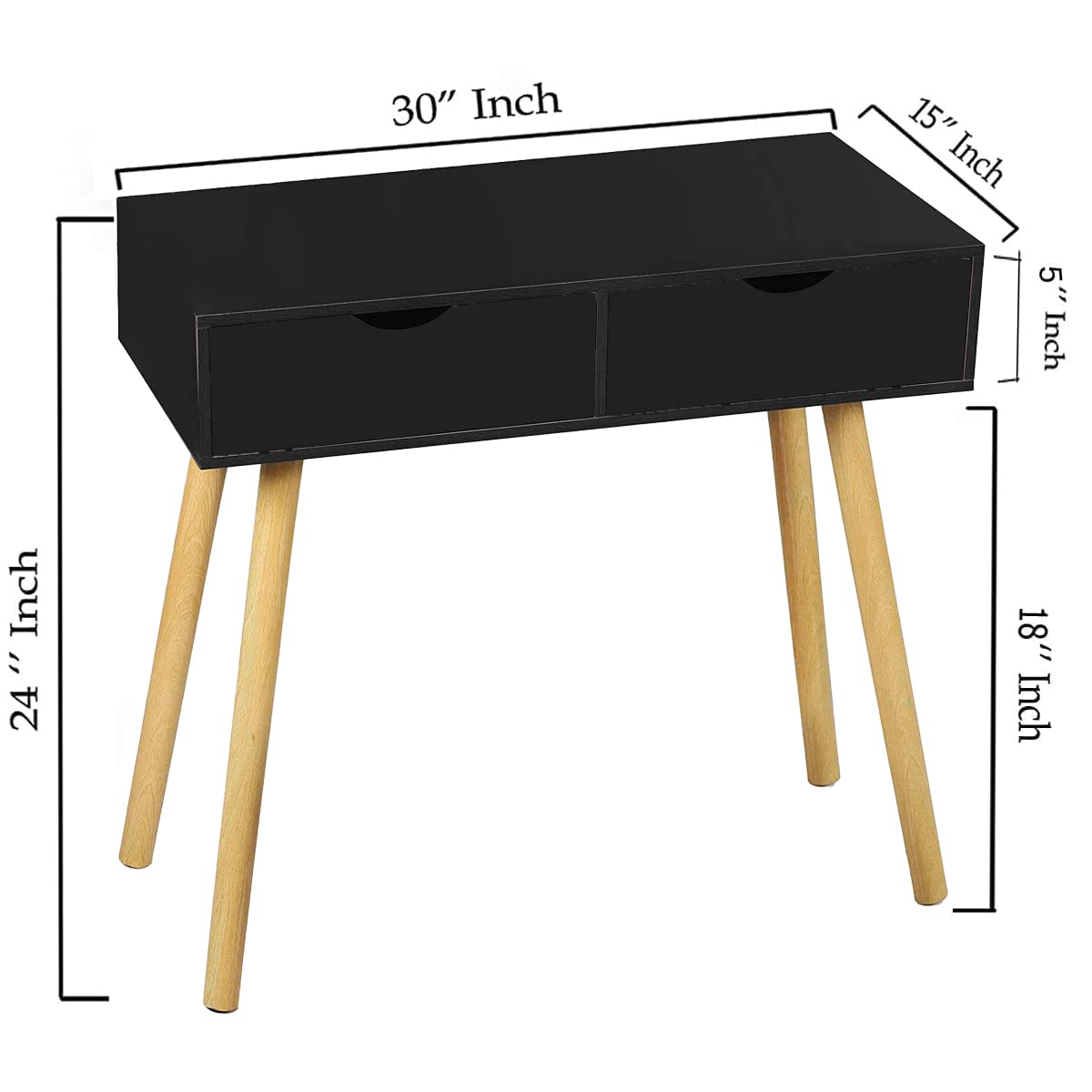 Console Table Side Table for Bedroom, Living Room with Storage Drawer and Legs, Office Table Desk, Bedside Table, End Table, Study Table Dime Store