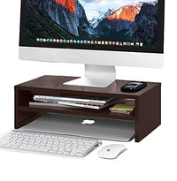 Thumbnail for Wooden Monitor Stand with Storage Organizer for Desk, Tables, Office, Home, Studio, Study Table | Desktop Ergonomic Monitor Stand Riser Dime Store
