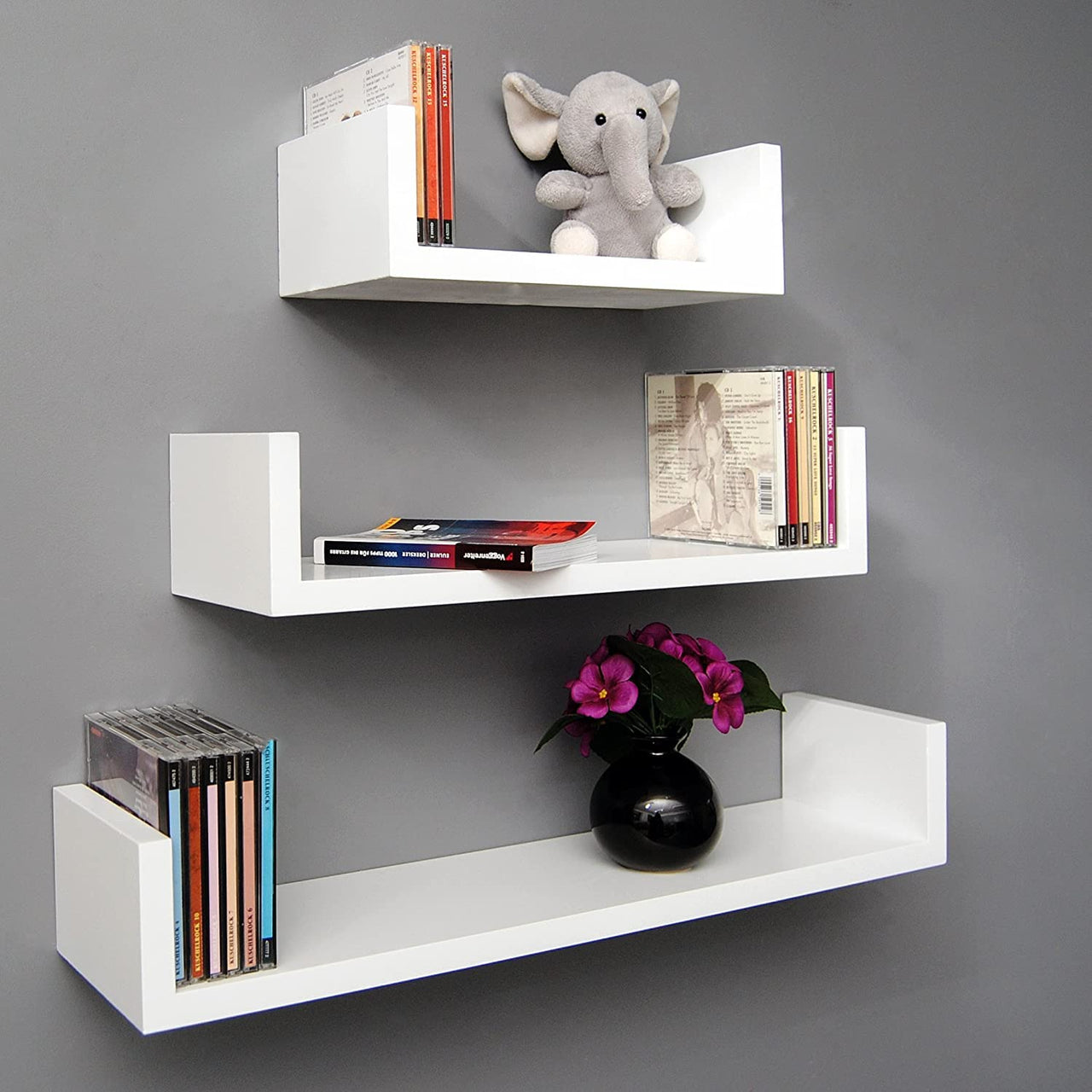 Wall Mount Wall Shelf Wall Rack Wall Shelves for Living Room/Home/Kitchen for Home Decor Dime Store