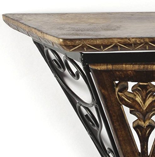 Wrought Iron Wall Mount Shelf Bracket for Bedroom , Wall Decorative rack for Living room & Office Dime Store