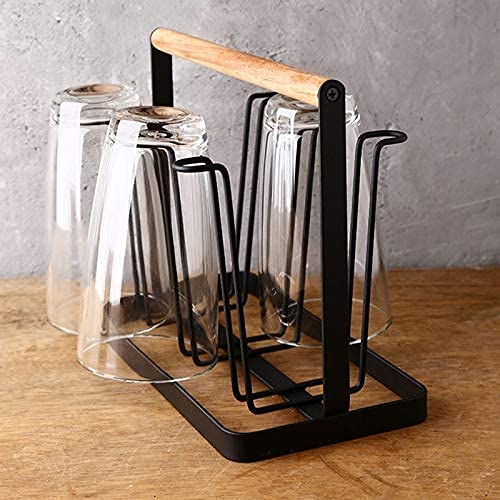 Dime Store Cup Stand for Kitchen Cup Holder for Kitchen Glass Stand Holder for Kitchen, Home and Restaurants | Coffee and Tea Mug Holder (6 Glass Holders, Medium) Dime Store