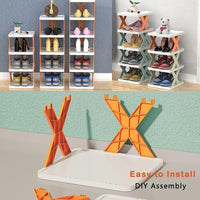Thumbnail for 4 Tier Shoe Rack For Home (Strong Plastic) Easily Washable Roposo Clout