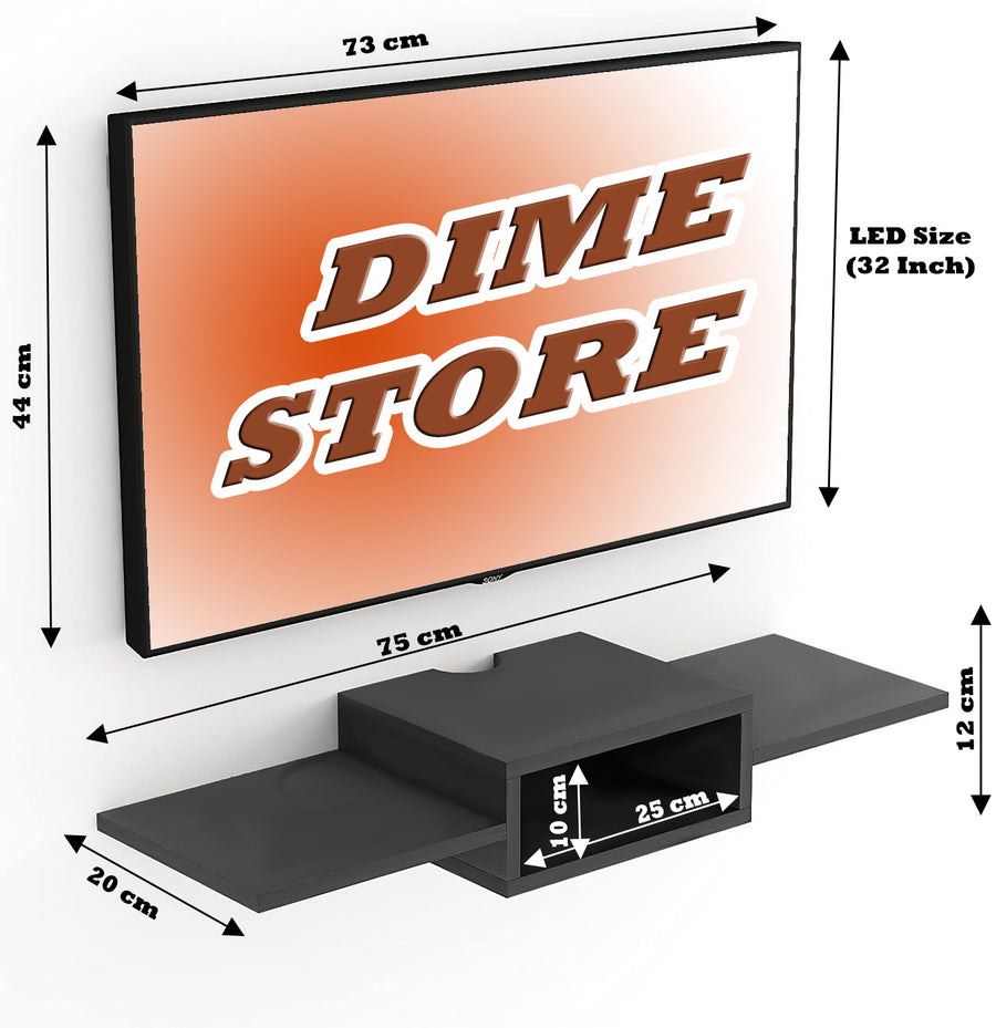 Wall Mount Set Top Box Stand Set Top Box Wall Shelf Dime Store
