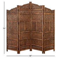 Thumbnail for Wooden Handcrafted Partition for Living Room | Wooden Room Divider for Living Room | Wooden Partition for Office & Room | Wooden Room Separator Dime Store
