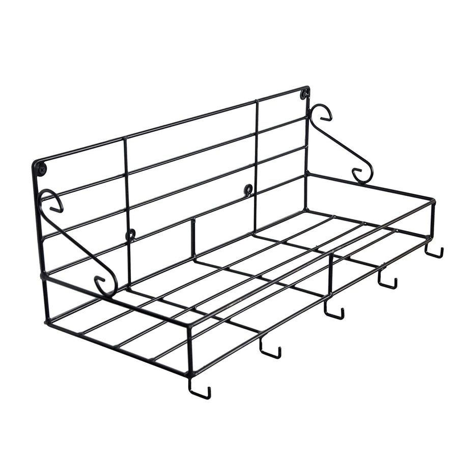 Wall Mounted Wall Shelf Pan Stand Kitchen Rack Kitchen Organiser Item Dime Store