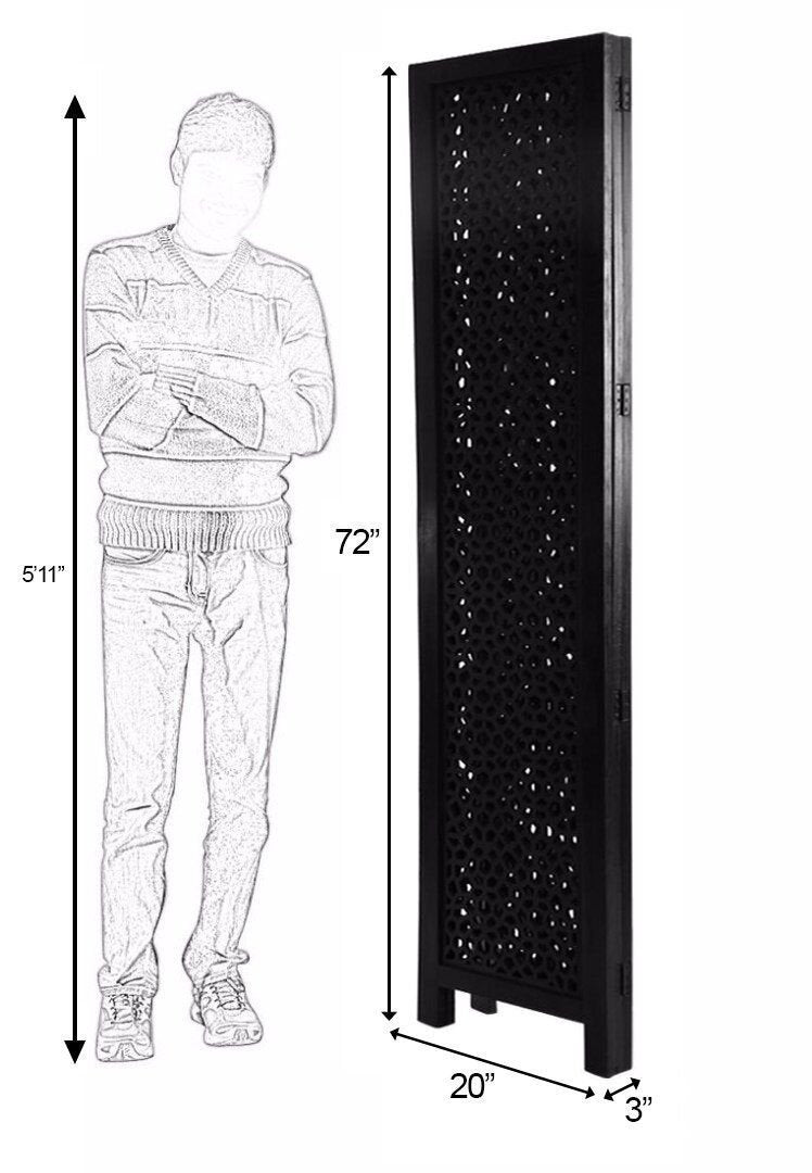 Wooden Partitions , Room Divider Partitions for Living Room 4 Panels Style Room Separators Screen Panel for Kitchen Wall Screen | Dime Store