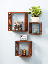 Thumbnail for Wooden Wall Shelf Wall Mounted Wall Shelves for Living Room come Book Shelf Cube Dime Store