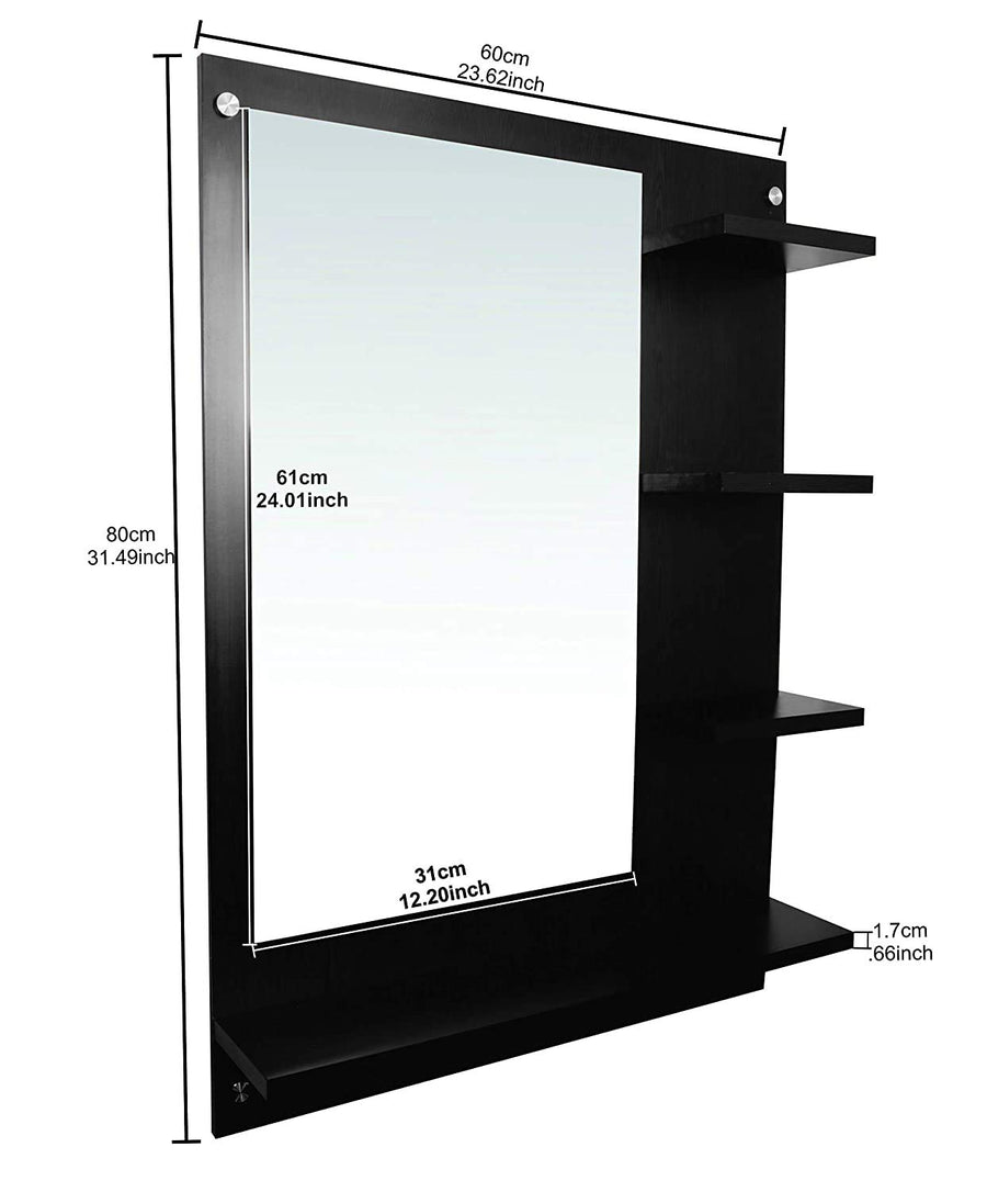 Wall Hanging Wall Mirror Dressing with Shelf for Living Room Dressing Mirror for Wall Decor Dime Store