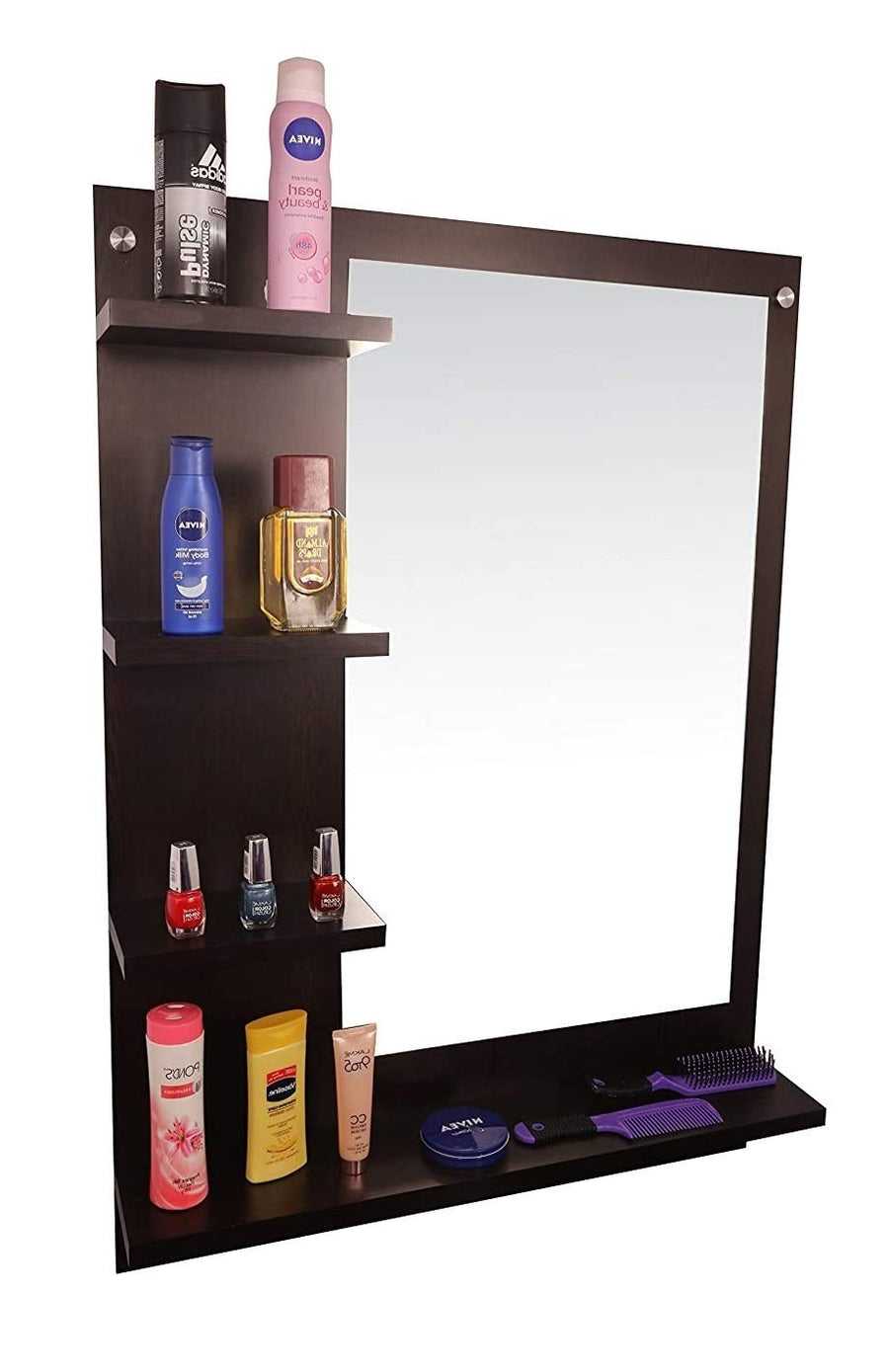 Wall Hanging Wall Mirror Dressing with Shelf for Living Room Dressing Mirror for Wall Decor Dime Store