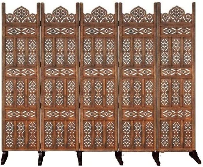 Wooden Room Partition for Living Room | Wooden Screen Separator | Wooden Room Wall Divider | Wooden Hall Partition Dime Store