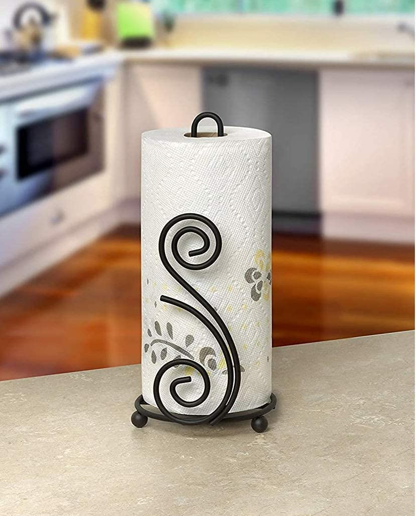 Wrought Iron Kitchen Tissue Paper Roll Holder Kitchen Storage Paper Towel Holder Dime Store