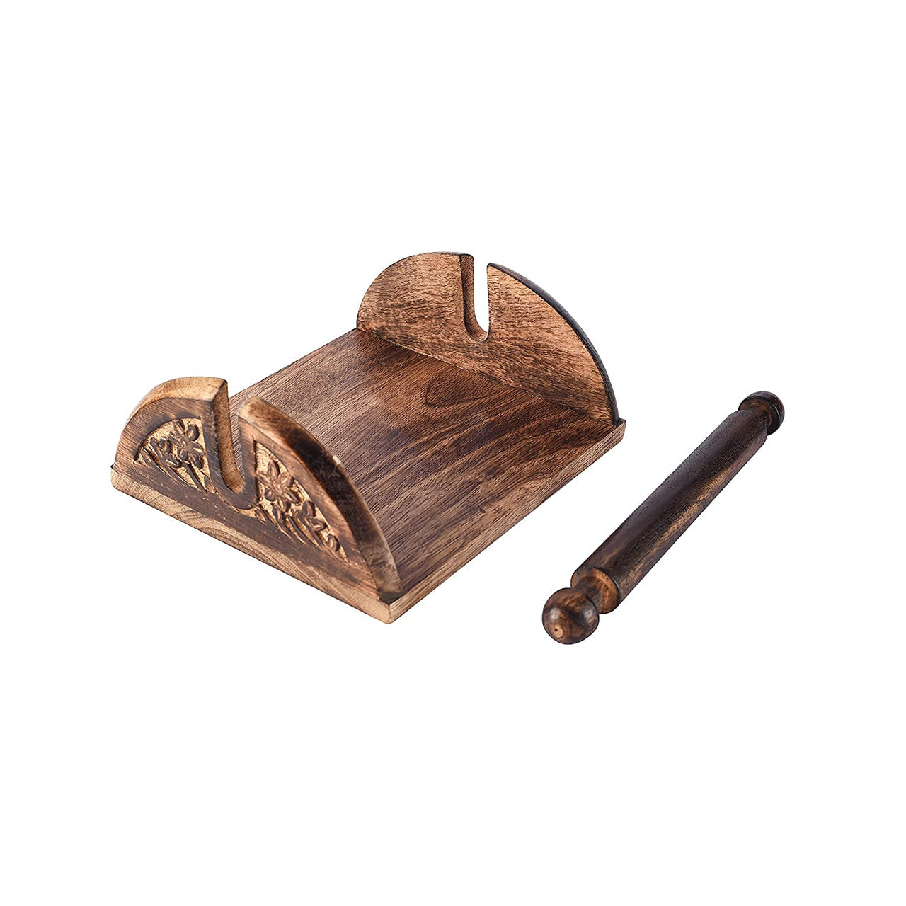 Antique Wooden Carved Tissue Paper Holder Decorative and Stylish Wooden Tissue Box for Car, Facial Paper Napkin Holder Case Dime Store