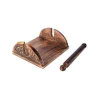 Thumbnail for Antique Wooden Carved Tissue Paper Holder Decorative and Stylish Wooden Tissue Box for Car, Facial Paper Napkin Holder Case Dime Store