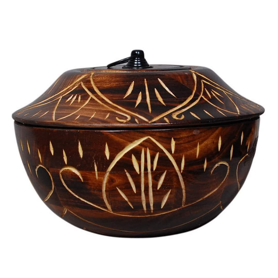 Wooden Chapati/Roti Hot Box Serving Casseroles for Kitchen Dabba Case Server Tableware Serveware Dime Store