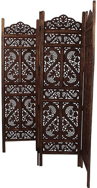 Thumbnail for Wooden Partition for Living Room Wall Screen Room Divider , Portable Room Separator Traditional Handicrafts Screen Separator Dime Store