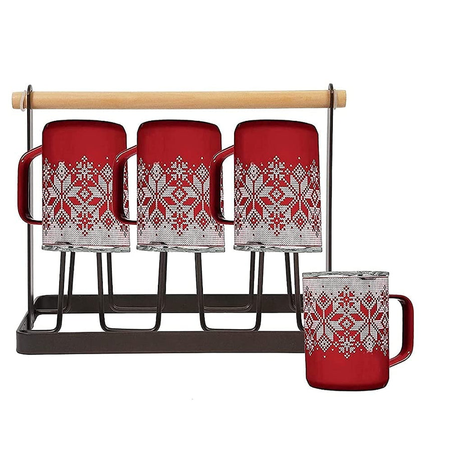 Dime Store Cup Stand for Kitchen Cup Holder for Kitchen Glass Stand Holder for Kitchen, Home and Restaurants | Coffee and Tea Mug Holder (6 Glass Holders, Medium) Dime Store