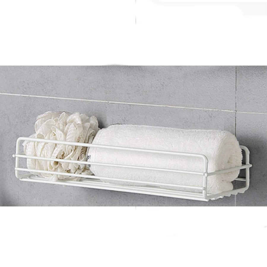 Wall Mounted Bathroom Shelf Bathroom Accessories Set for Home (Drilling Holes Required) Dime Store