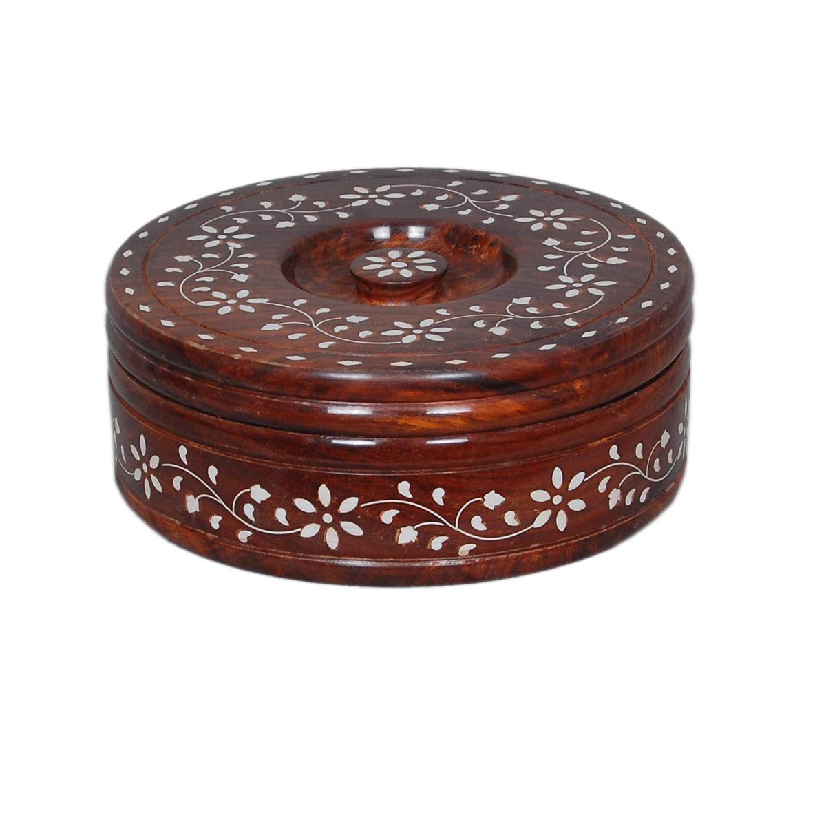 Wooden Handmade Chapati Box Roti dabba , Hot Pot for Serving Rotis Kit ...