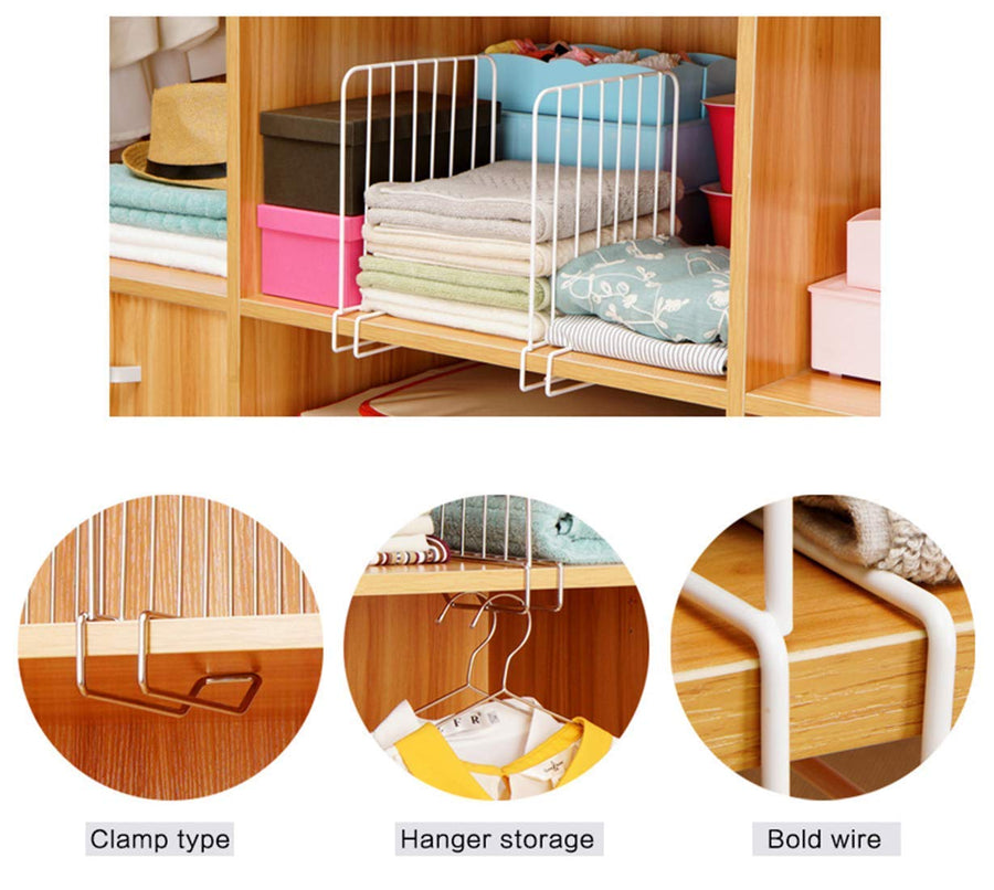 Wardrobe Organiser Cupboard Organizer for Wardrobe Shelf Organizer Cloth Organizer Closet Separator Dime Store