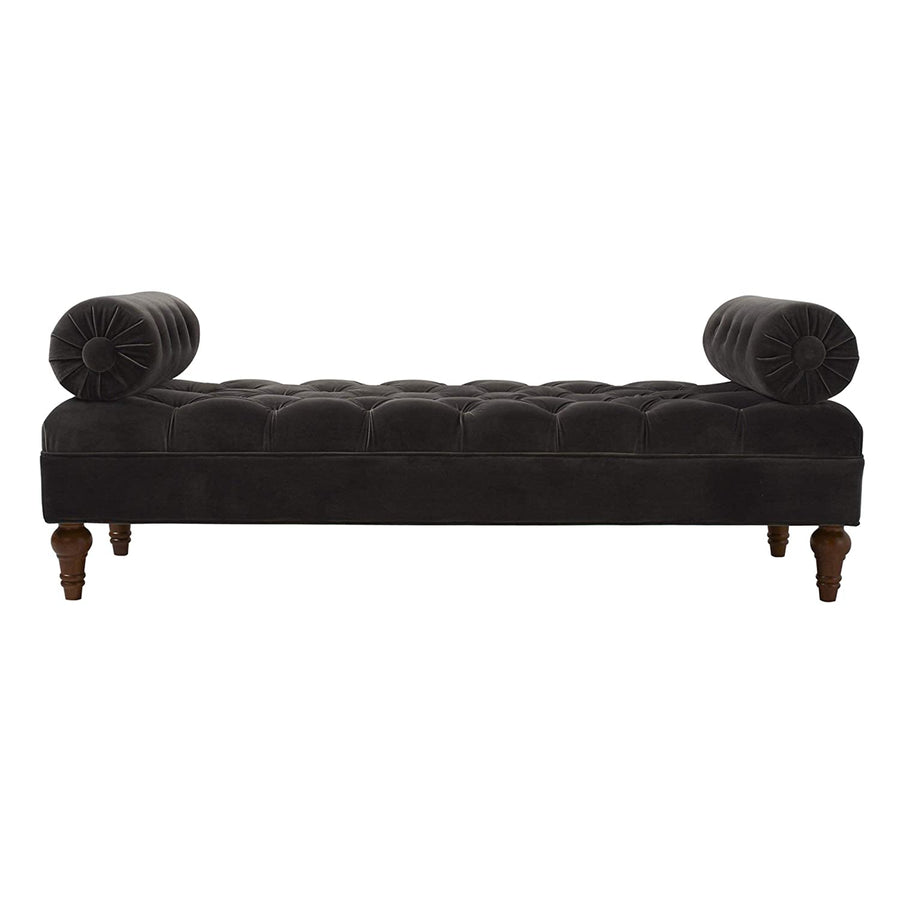 Wooden Bolstered Lounge Entryway Bench Three Seater Sofa diwan Couch Lounger Lounge diwan Settee for Living Room Sofa Set Dime Store