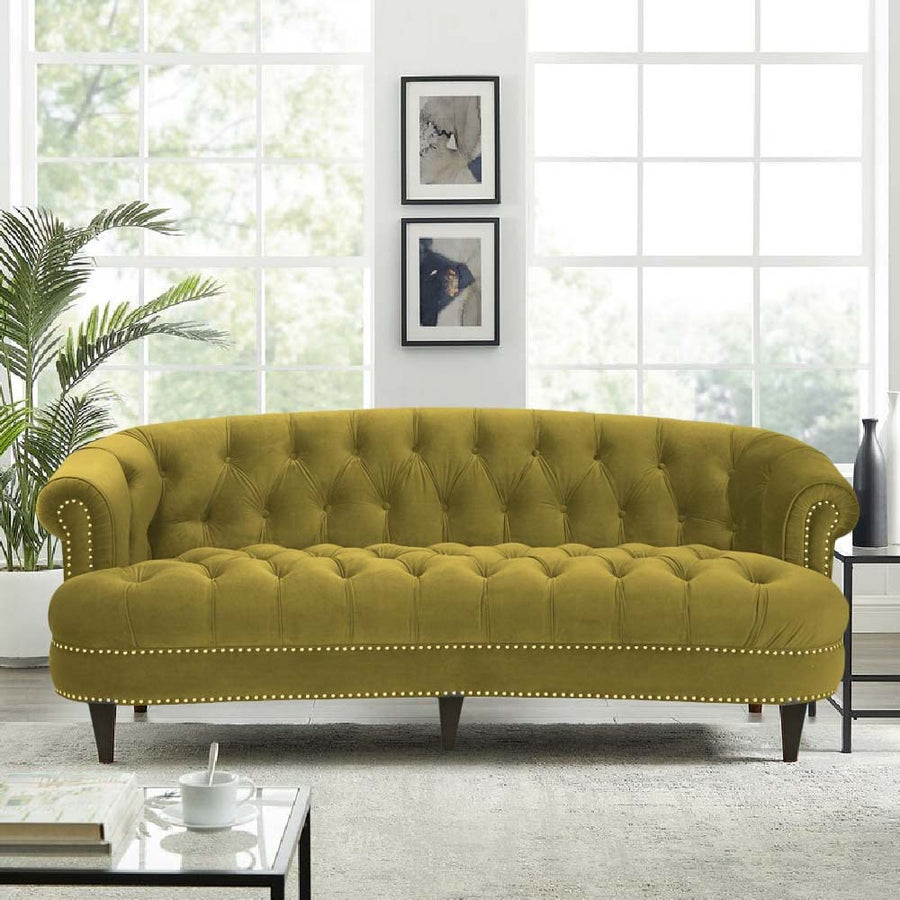 Wooden Handmade Large 3 Seater Chesterfield Sofa Modern Design Sofa for Livingroom  & hallway | Sofa for Bedroom | Home Furniture Decorative Sofa Dime Store
