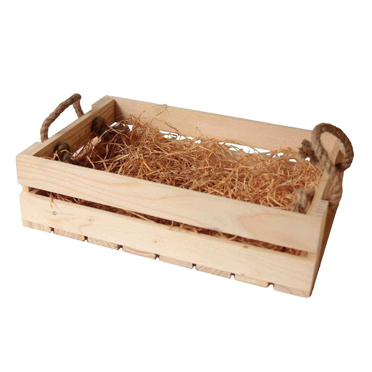 Hard Wood Decorative Gifting Basket Gift Hamper Basket Wooden Tray Flower Fruits Basket Tray With Dried Grass Dime Store
