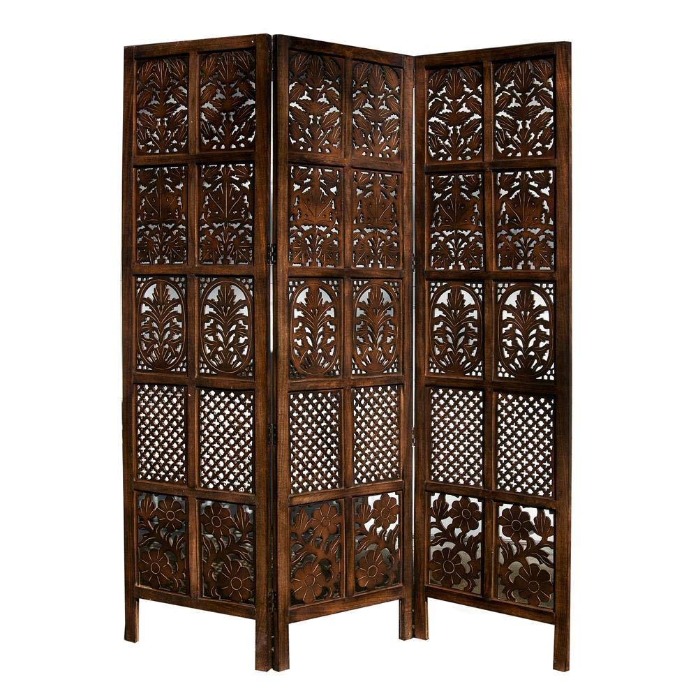 Wooden Folding Partition for Livingroom , Halls & Office Wall Screen Room Divider , Room separator portable partition Dime Store