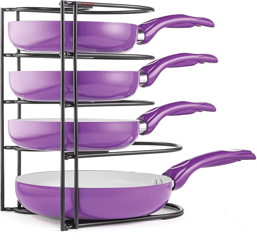 Pot Stand Pan Stand Tawa Stand Kitchen Rack For Storage Cast Iron Skillets, Griddles and Shallow Pots Dime Store