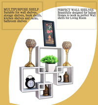 Dime Store Wooden Intersecting Wall Mounted Wall Shelves Wall Racks fo