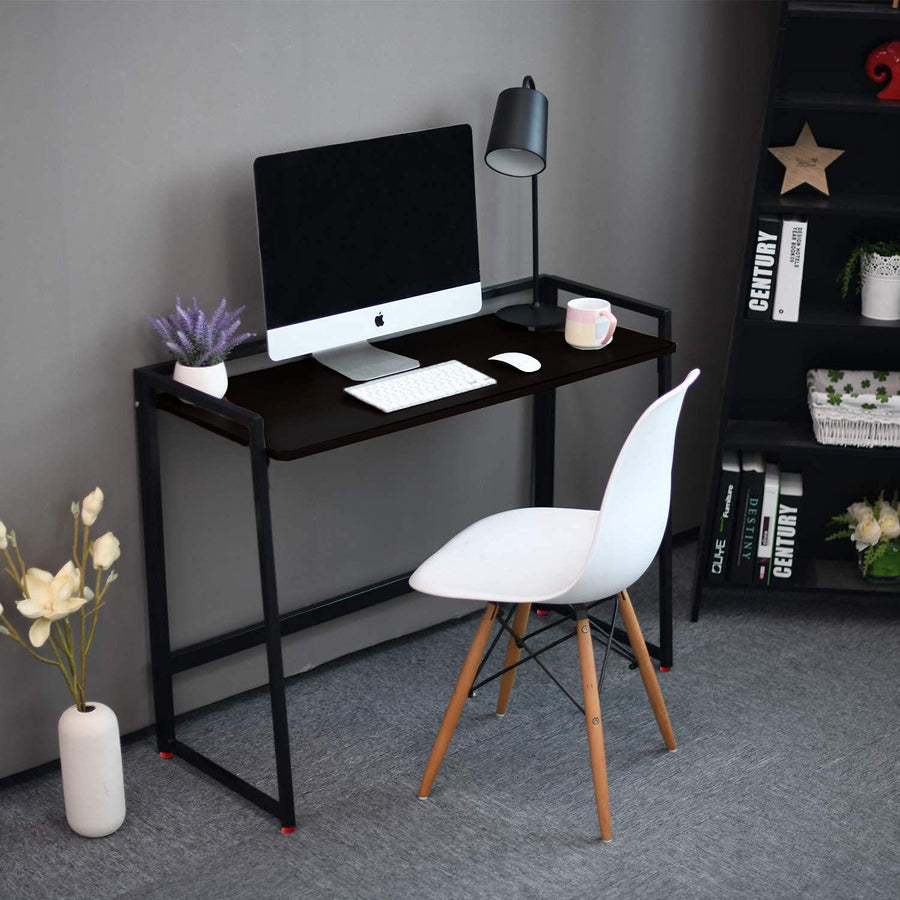Portable and Foldable Study Table for Home and Office Writing Desk Computer and Laptop Desk Study Desk Made with Engineered Wood and Iron Dime Store