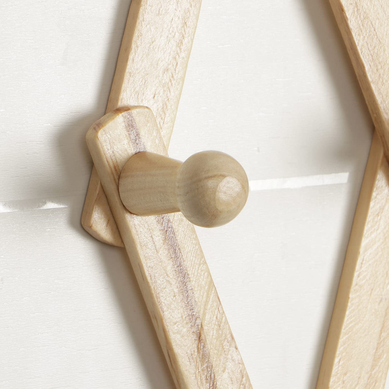 Wooden Expandable Peg Rack Wall Hanger Hooks for Cloths Key & Bathroom Hanger Home Decoration Dime Store