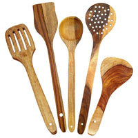 Thumbnail for Wooden Serving and Cooking Spoons Set Kitchen Organizer Items Kitchen Accessories Items Dime Store