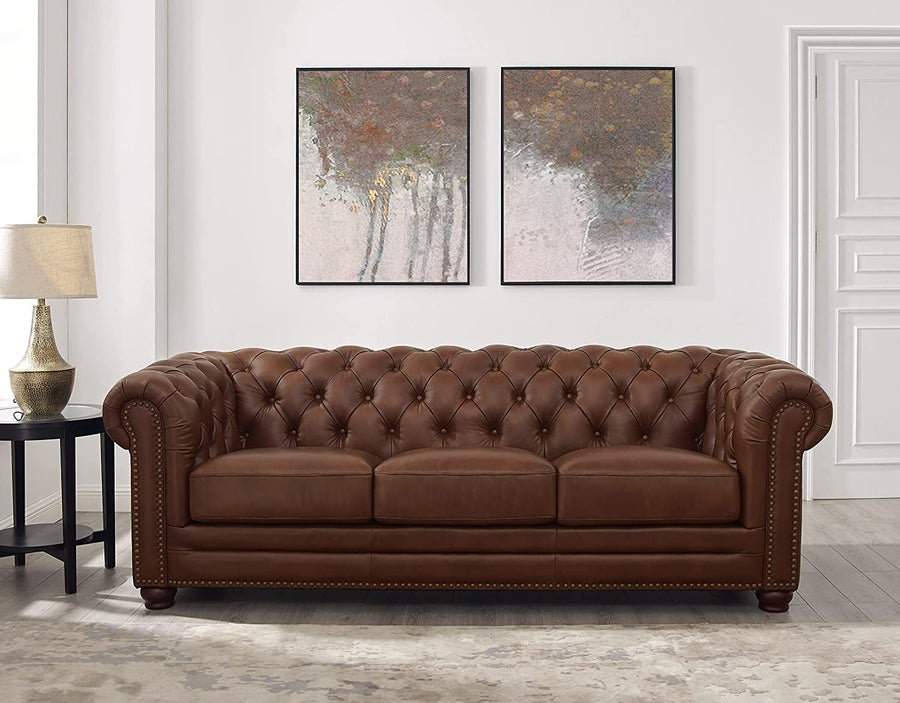 Wooden Velvet 3 Seater Chesterfield Sofa for Livingroom , Bedroom & Hallway | Traditional Large Chesterfield Sofa Dime Store