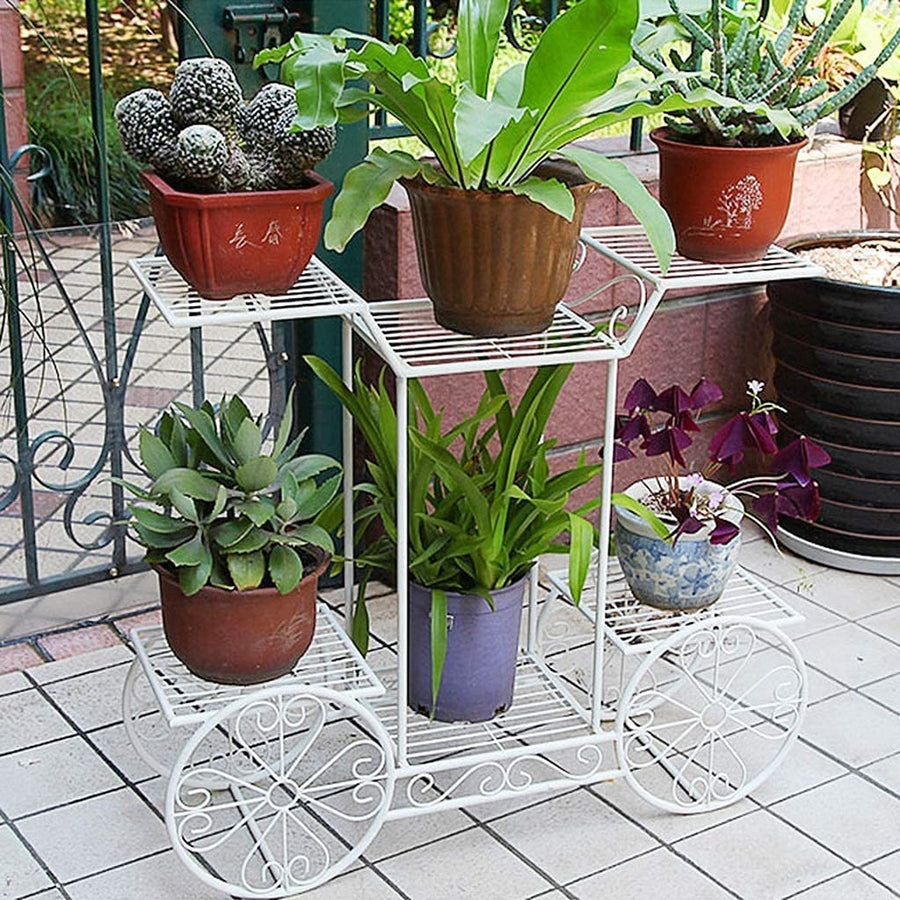 Plant Stand Flower Pot Stand for Balcony Living Room Outdoor Indoor Plants Plant Holder Home Decor Item Dime Store