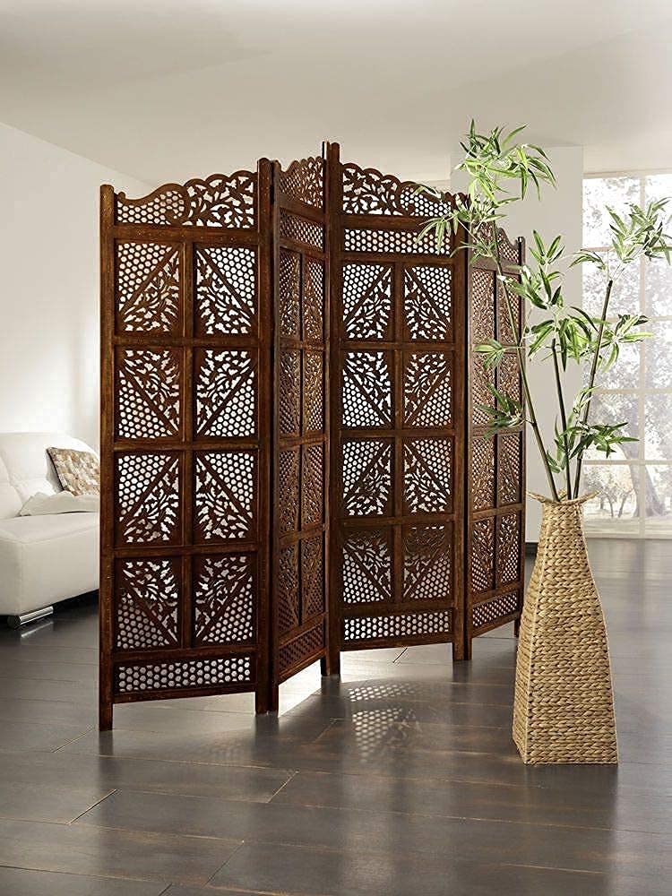 Wooden Partition for Living Room, Room Divider Partition for Living Room ,Partition for Pooja Room Wall Screen Dime Store