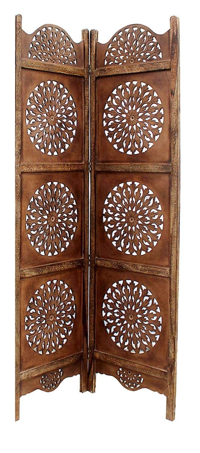 Wooden Partition | Wall Screen Room Divider | Partition for Living Room | Partition Curtains for Hall | Room Separator Portable Dime Store