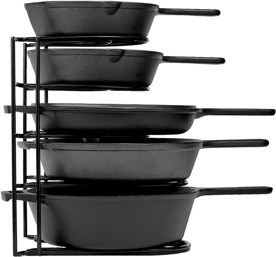 Pot Stand Pan Stand Tawa Stand Kitchen Rack For Storage Cast Iron Skillets, Griddles and Shallow Pots Dime Store
