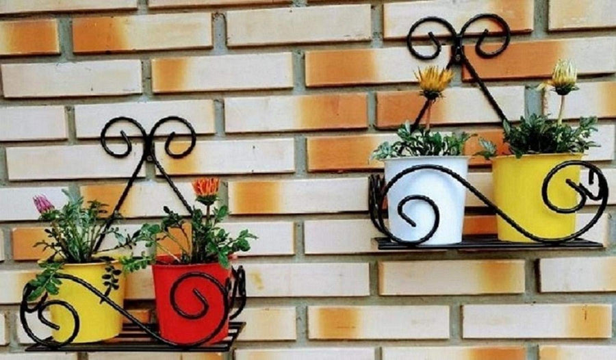 Plant Stand Flower Pot Stand for Balcony Living Room Outdoor Indoor Plants Over The Balcony Grill Rack Dime Store