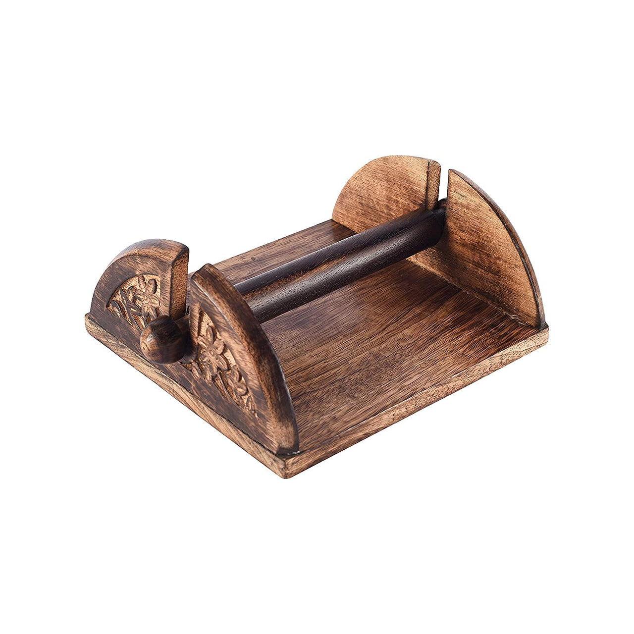 Antique Wooden Carved Tissue Paper Holder Decorative and Stylish Wooden Tissue Box for Car, Facial Paper Napkin Holder Case Dime Store
