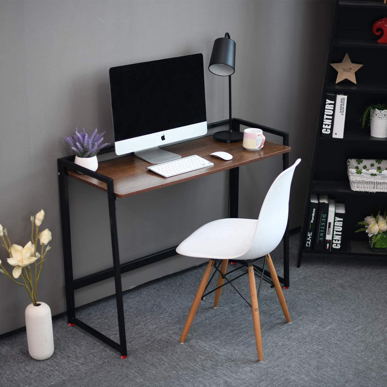 Portable and Foldable Study Table for Home and Office Writing Desk Computer and Laptop Desk Study Desk Made with Engineered Wood and Iron Dime Store