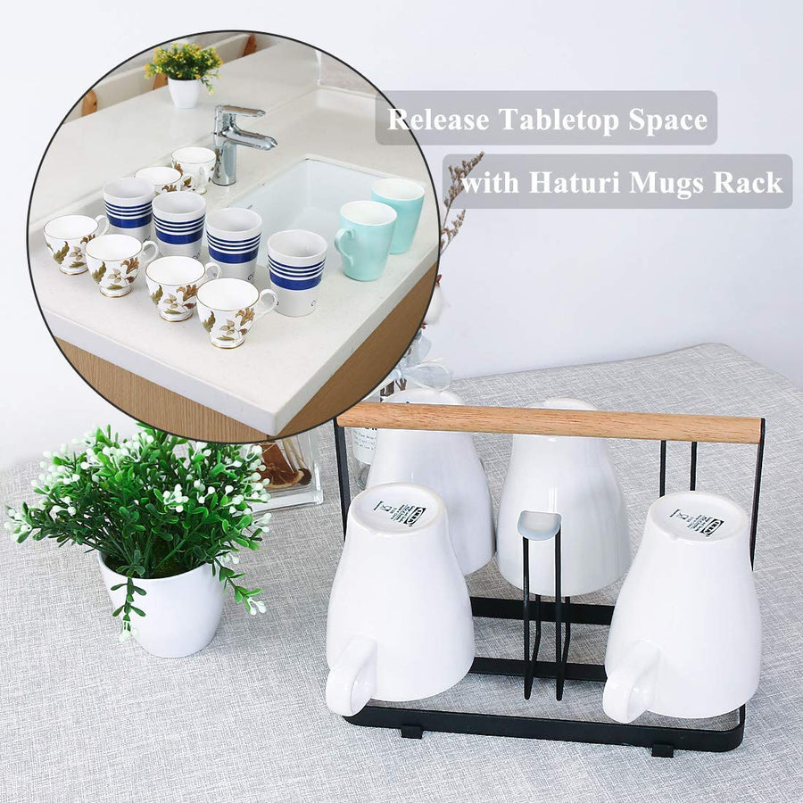 Dime Store Cup Stand for Kitchen Cup Holder for Kitchen Glass Stand Holder for Kitchen, Home and Restaurants | Coffee and Tea Mug Holder (6 Glass Holders, Medium) Dime Store