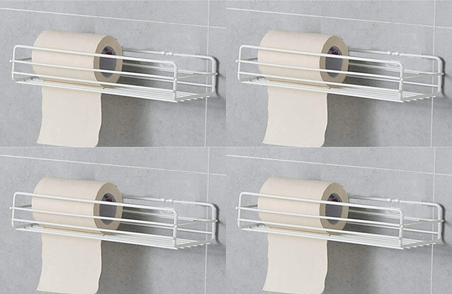 Wall Mounted Bathroom Shelf Bathroom Accessories Set for Home (Drilling Holes Required) Dime Store