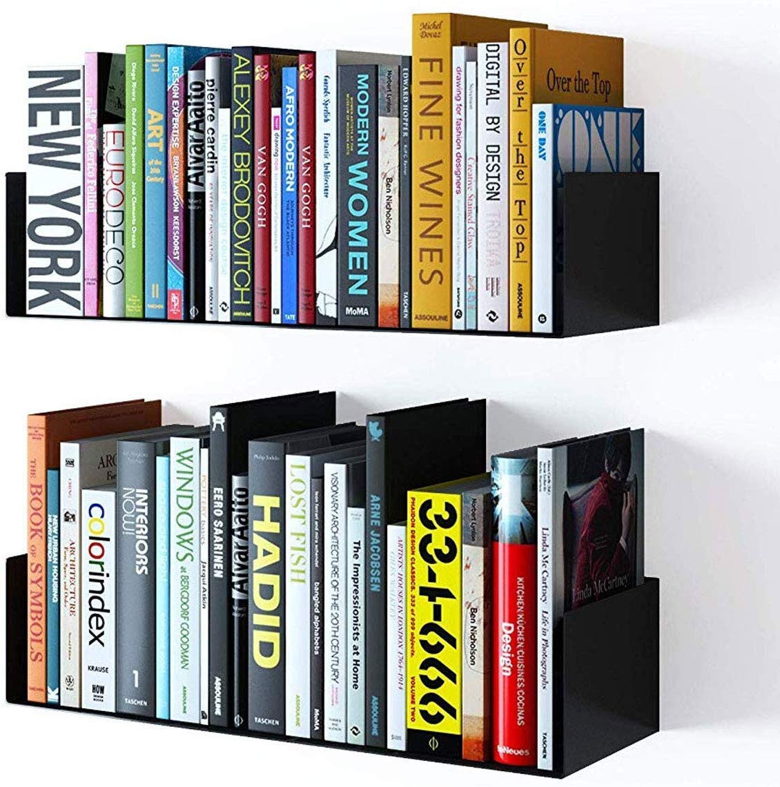 Wall Mount Shelf Book CD DVD Storage Display Bookcase Book Shelf MDF Dime Store