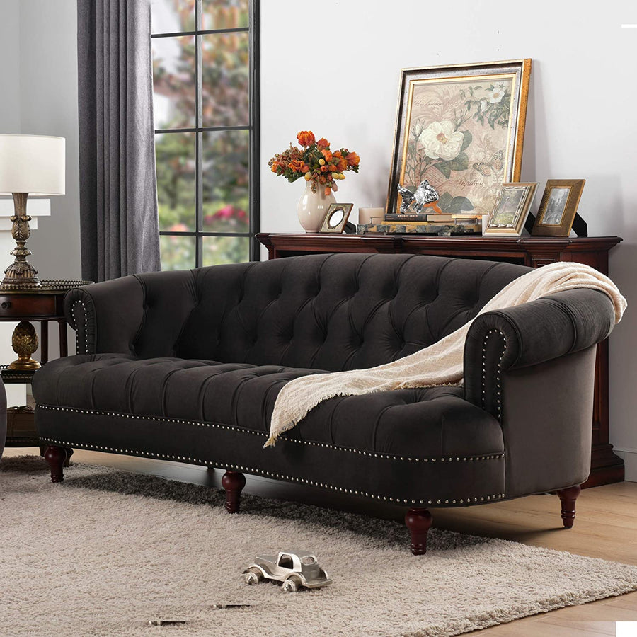 Wooden Handmade Large 3 Seater Chesterfield Sofa Modern Design Sofa for Livingroom  & hallway | Sofa for Bedroom | Home Furniture Decorative Sofa Dime Store