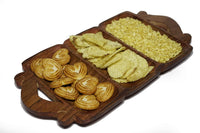 Thumbnail for Wooden Handmade Dry Fruit Tray for Serving Kitchen Decoration Great Gift as Table or Kitchen Decor, Tray for Kitchen or Tea Table Dime Store