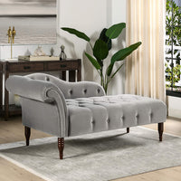 Thumbnail for Wooden Lazy Sofa Couch Traditional Hand Tufted Right Arm Facing Chaise Lounge Diwan Chaise Couch Sofa for Living Room Dime Store