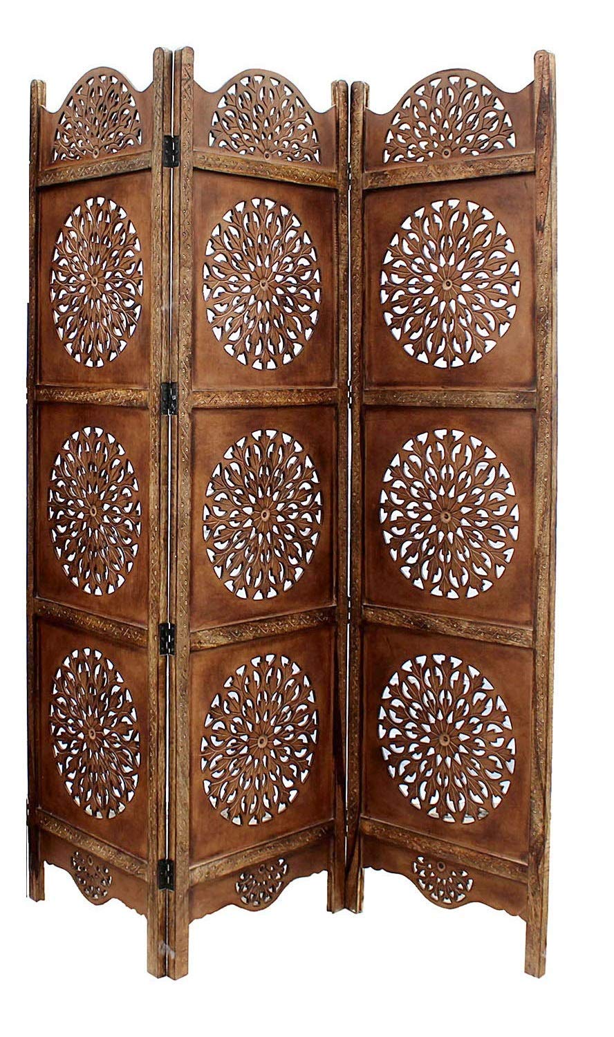 Wooden Partition | Wall Screen Room Divider | Partition for Living Room | Partition Curtains for Hall | Room Separator Portable Dime Store