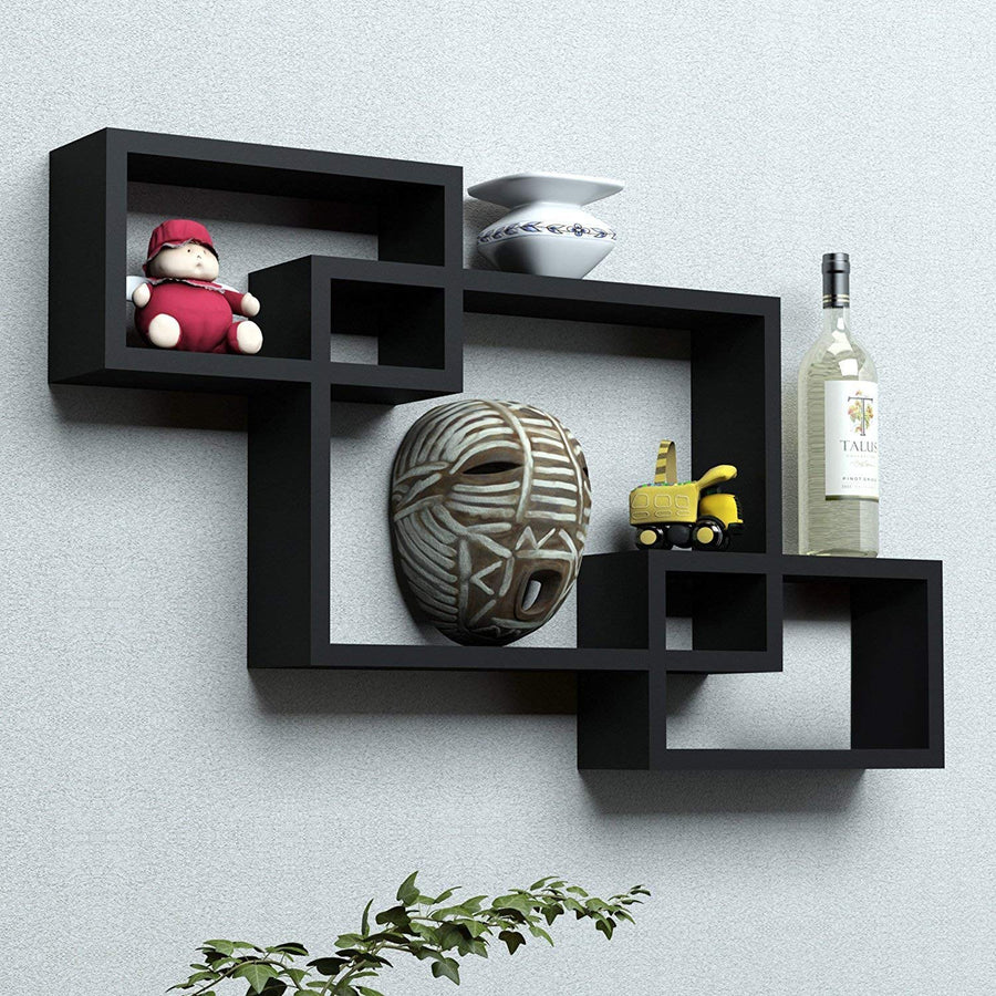 Interlock Wall Mount Wall Shelf Three Shelves for Living Room Dime Store