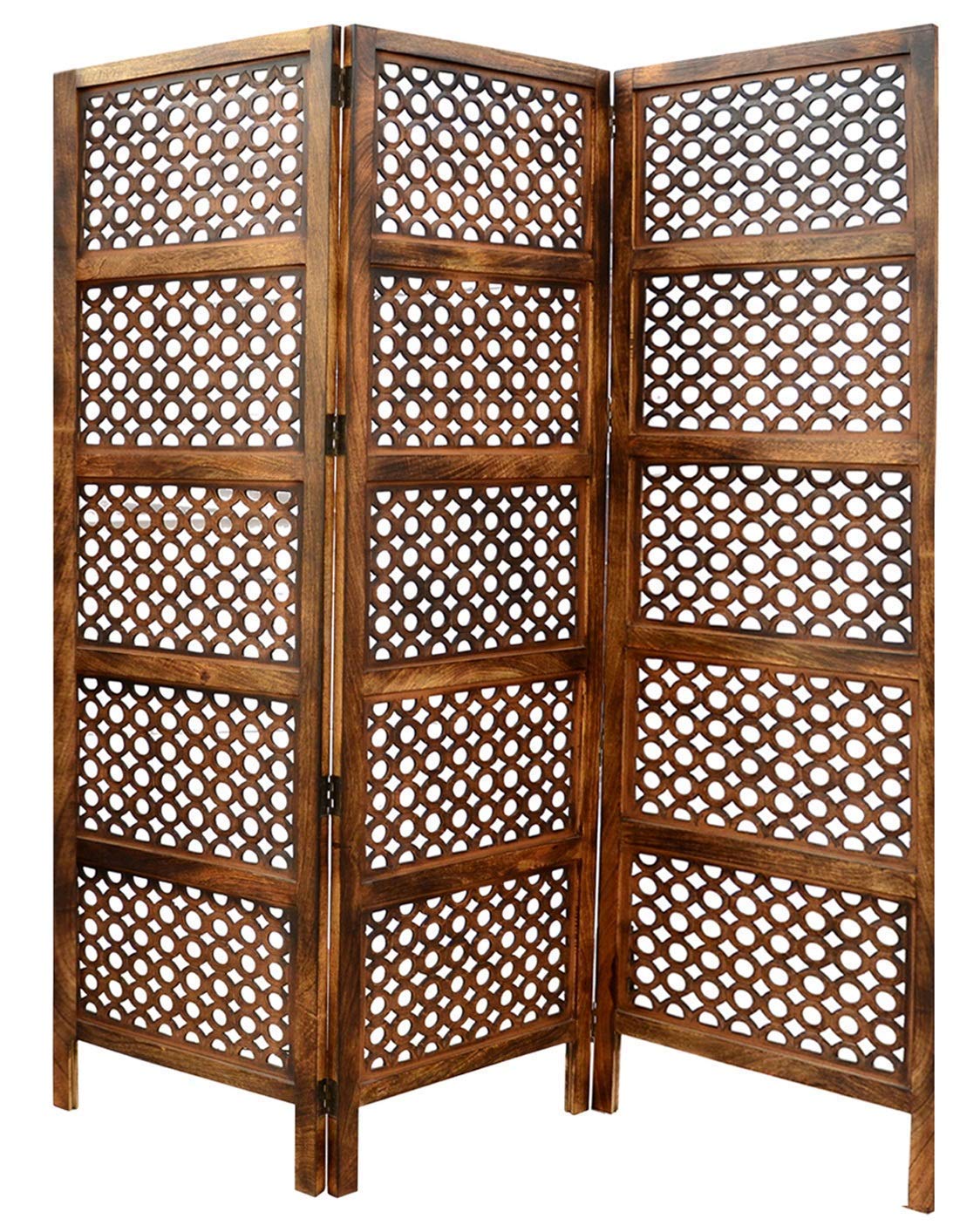 Wooden Folding Partition Screen for Livingroom & Hall | Room Divider Wall Screen , Room Separator | Dime Store